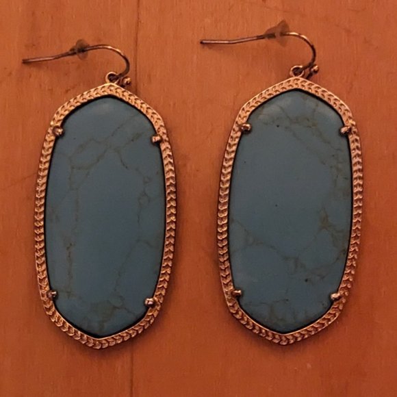 Kendra Scott - Turquoise Magnesite Elle Drop Dangle Earrings - Picture 1 of 3